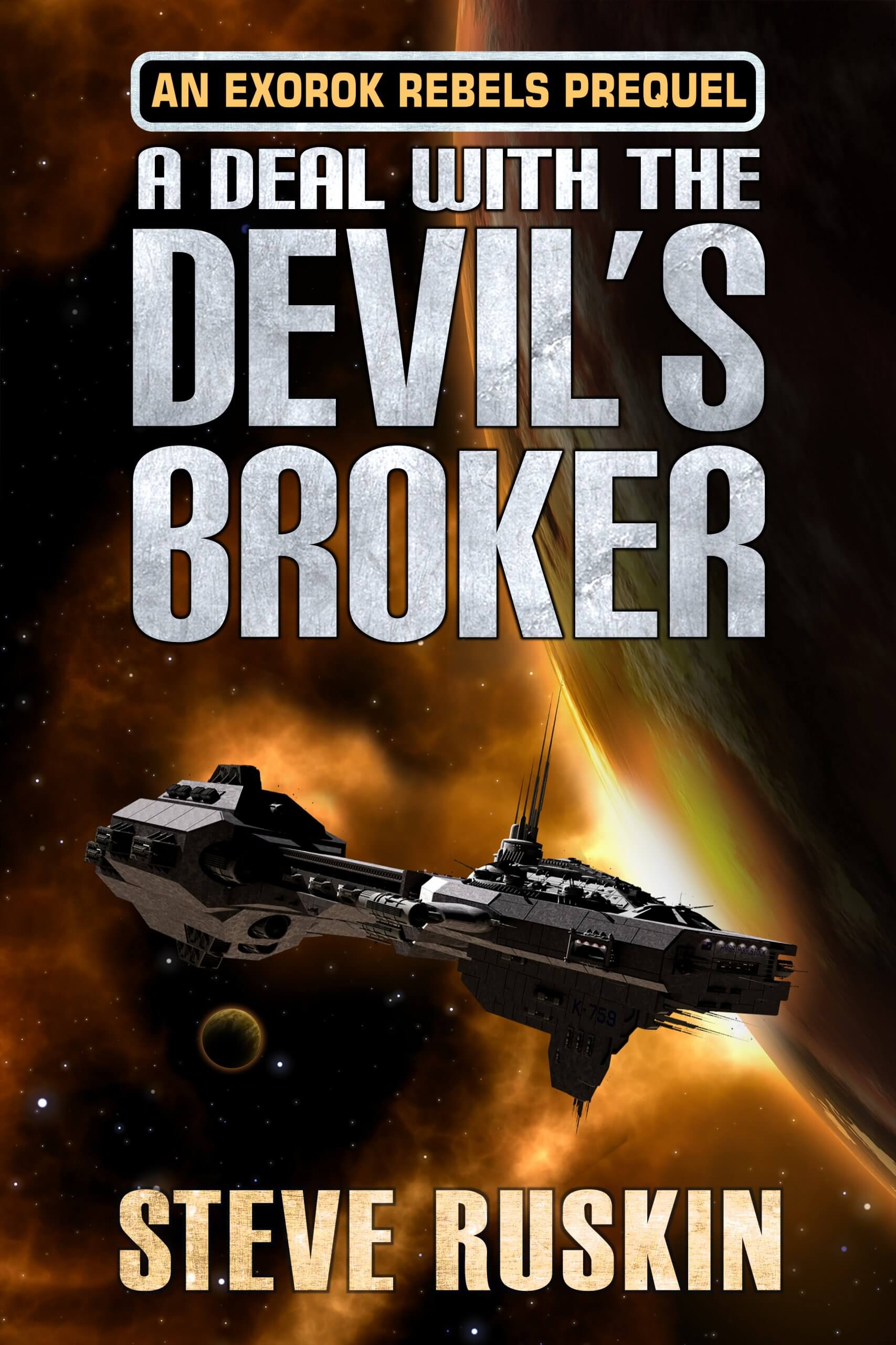 A Deal with the Devil's Broker cover design by Corvid Design