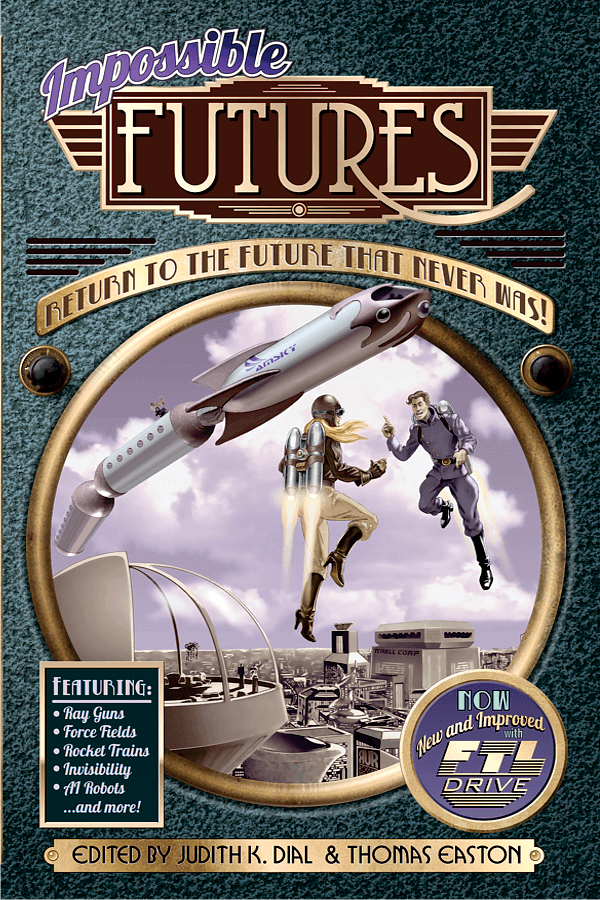 Impossible Futures cover design by Corvid Design