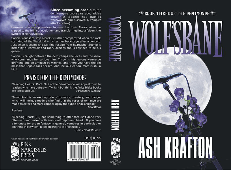 Wolf'sbane Book cover design by Corvid Design