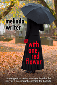 with one red flower