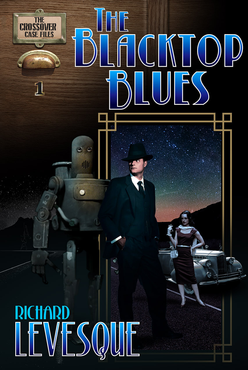 Blacktop Blues by Richard Levesque cover design by Corvid Design