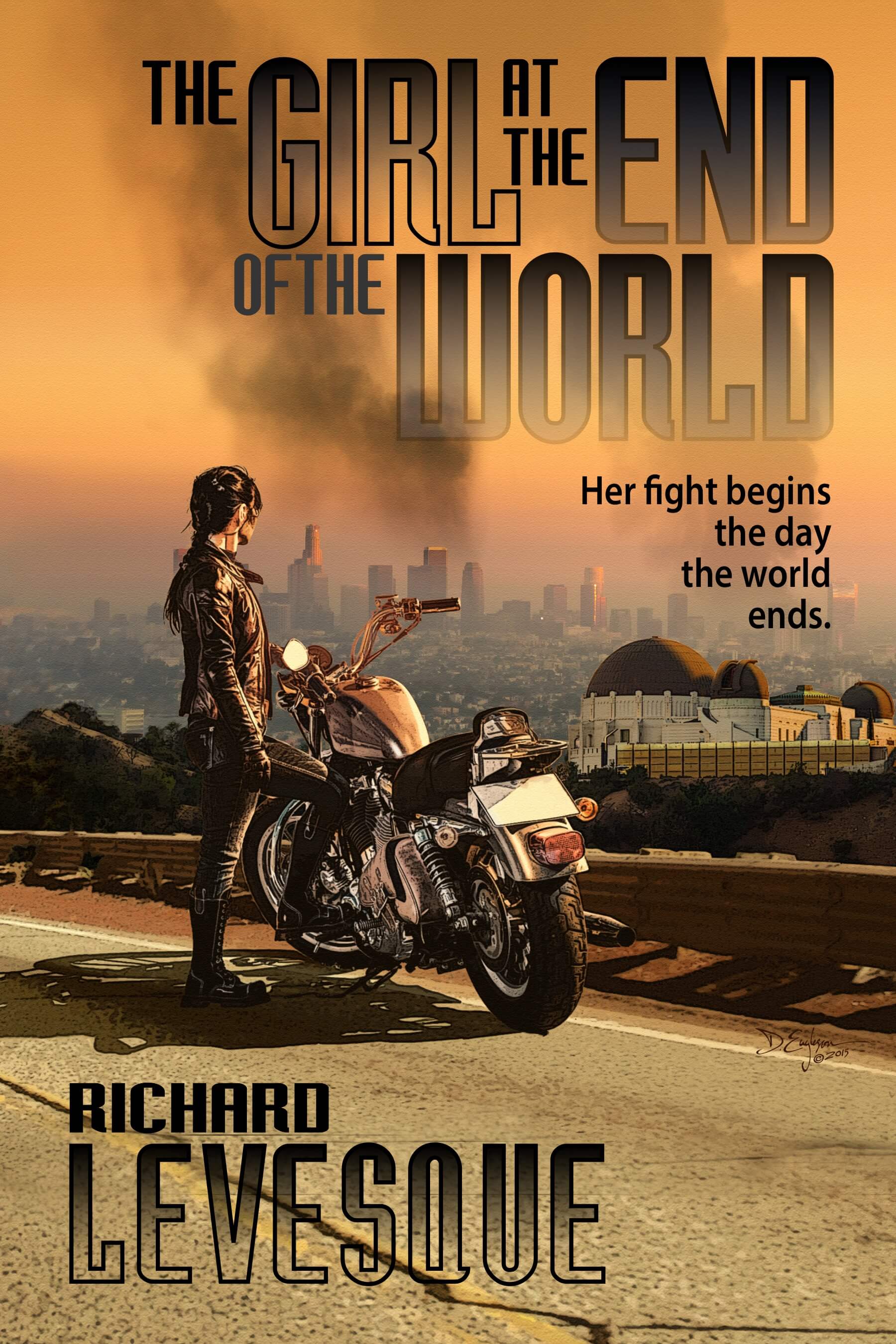 The Girl at the Edd of the World cover design by Corvid Design