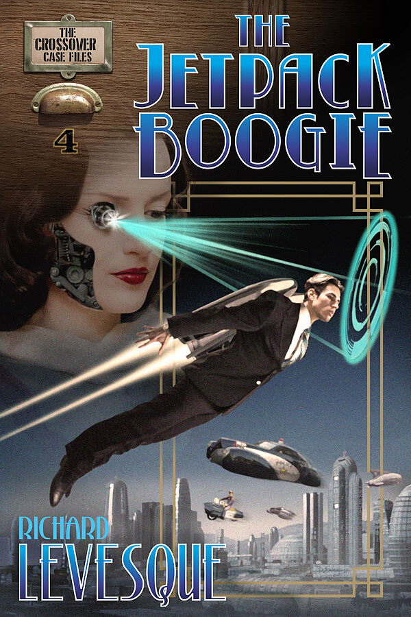Jetpack Boogie by Richard Levesque cover design by Corvid Design